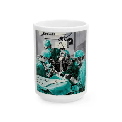 A Small Miracle For Peter, Spot Illustration (Reader's Digest, 1978) - White Coffee Mug 15oz - Go Mug Yourself