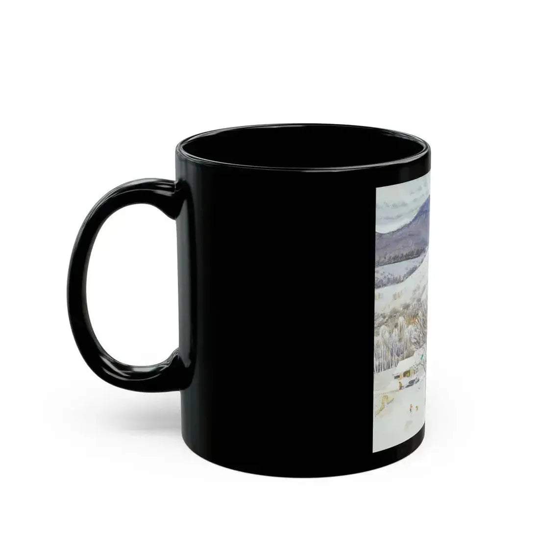 A Snowy Day, study - Black Coffee Mug - Go Mug Yourself