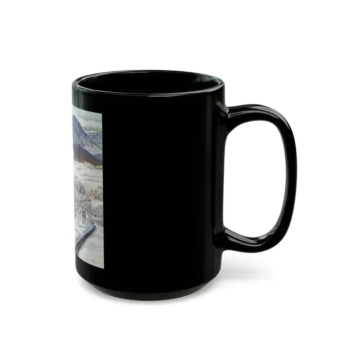 A Snowy Day, study - Black Coffee Mug - Go Mug Yourself
