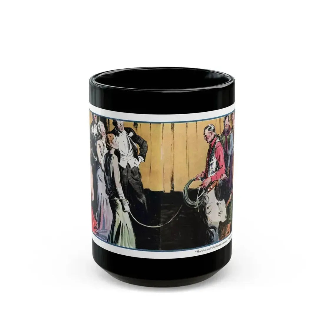 A Social Error (1), The American Magazine, August 1932 - Black Coffee Mug 15oz - Go Mug Yourself