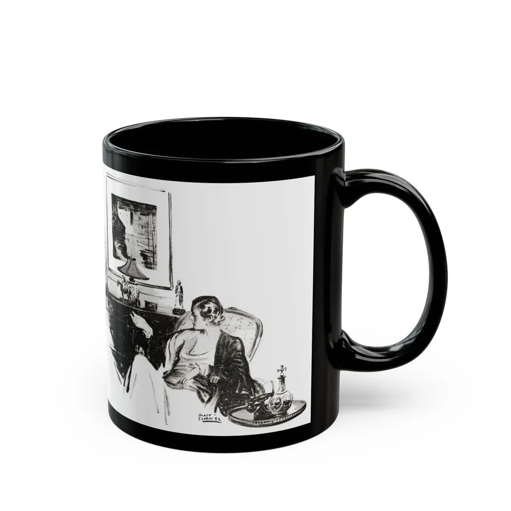 A Social Error (2), The American Magazine, August 1932 - Black Coffee Mug-Go Mug Yourself