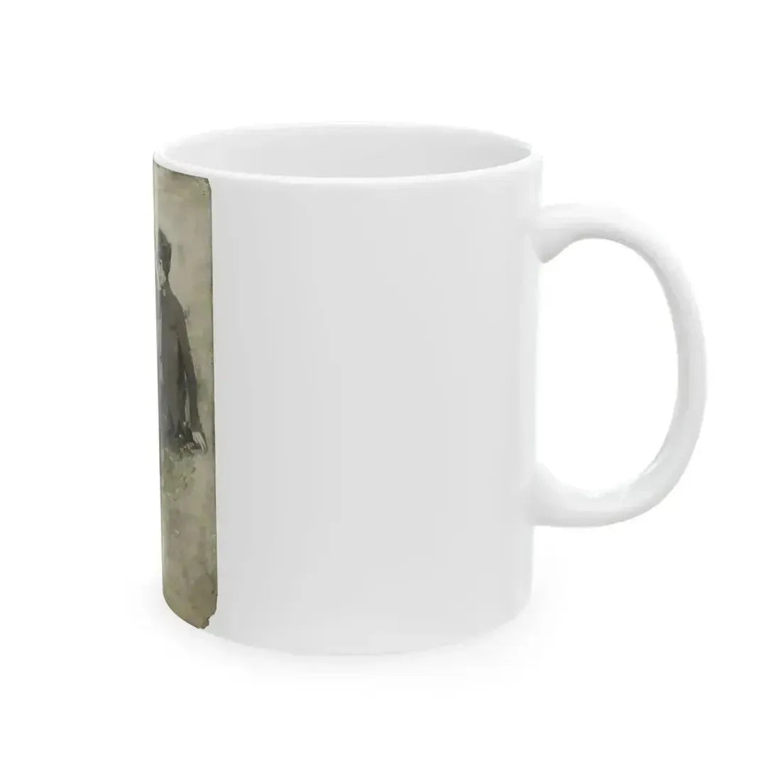 A Soldier and His Girl, magazine story illustration - White Coffee Mug - Go Mug Yourself