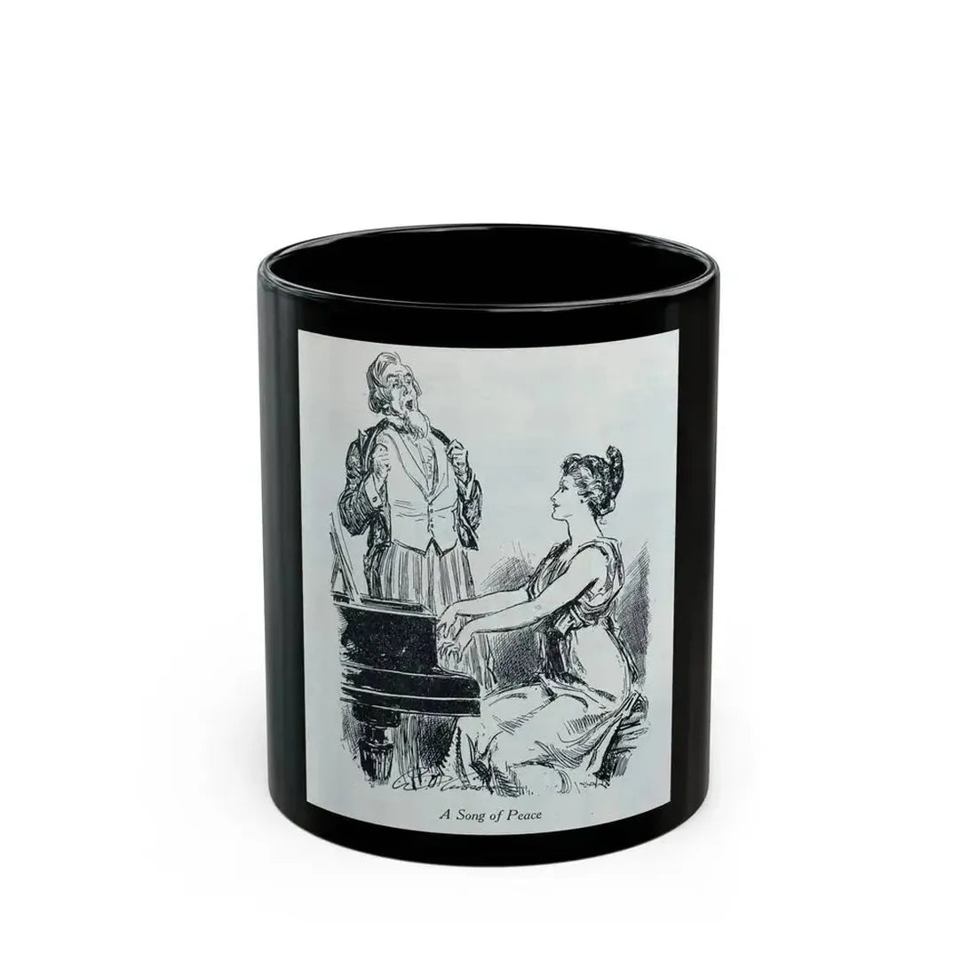 A Song of Peace, Life magazine, November 28, 1918 - Black Coffee Mug 11oz - Go Mug Yourself
