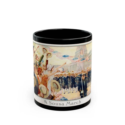 A Sousa March, World War I Propaganda (1918) - Black Coffee Mug-11oz-Go Mug Yourself