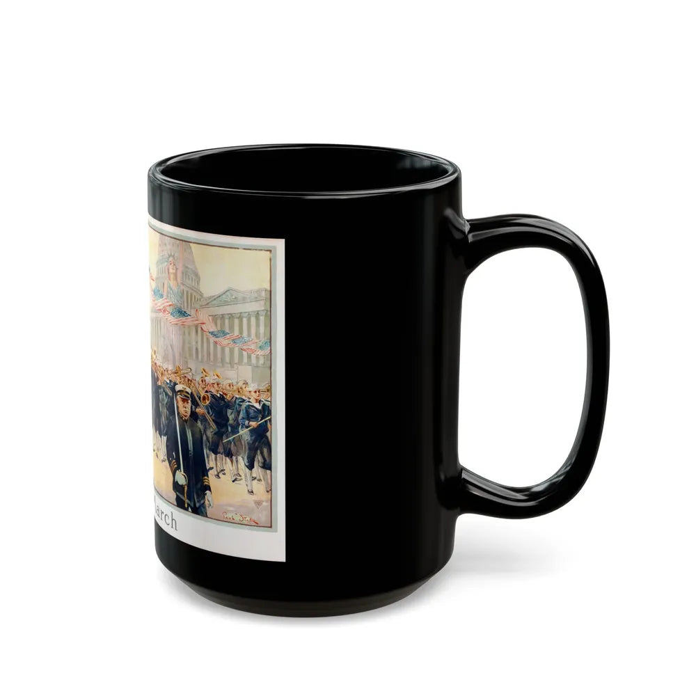 A Sousa March, World War I Propaganda (1918) - Black Coffee Mug-Go Mug Yourself