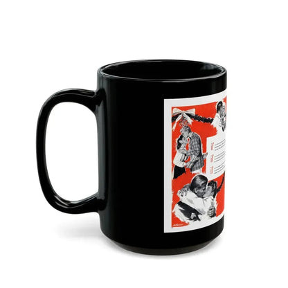 A Special Kiss for Christmas, Cosmopolitan, January 1944 - Black Coffee Mug - Go Mug Yourself