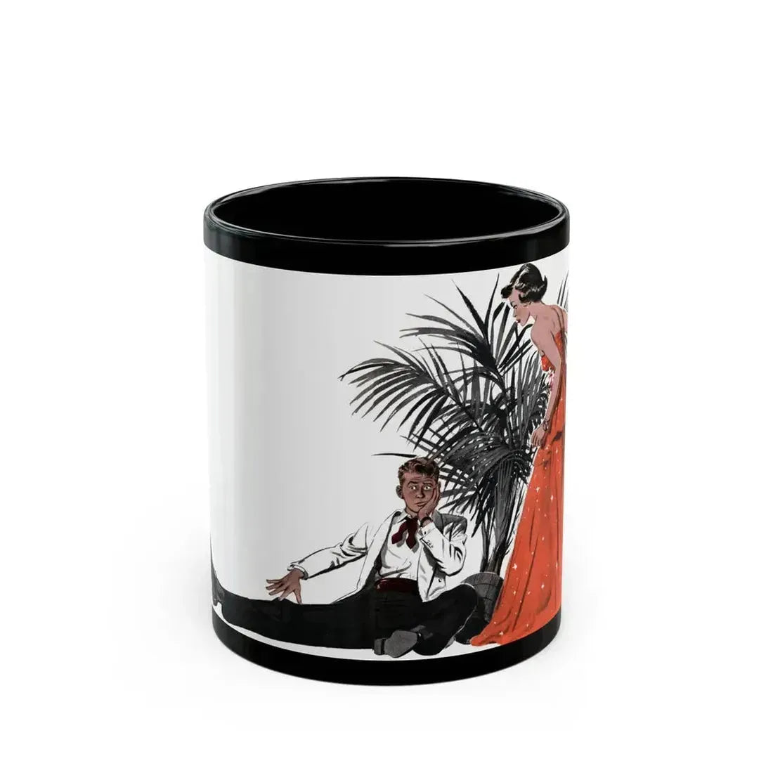 A Spring Motif, Collier's, April 12, 1952 - Black Coffee Mug 11oz - Go Mug Yourself