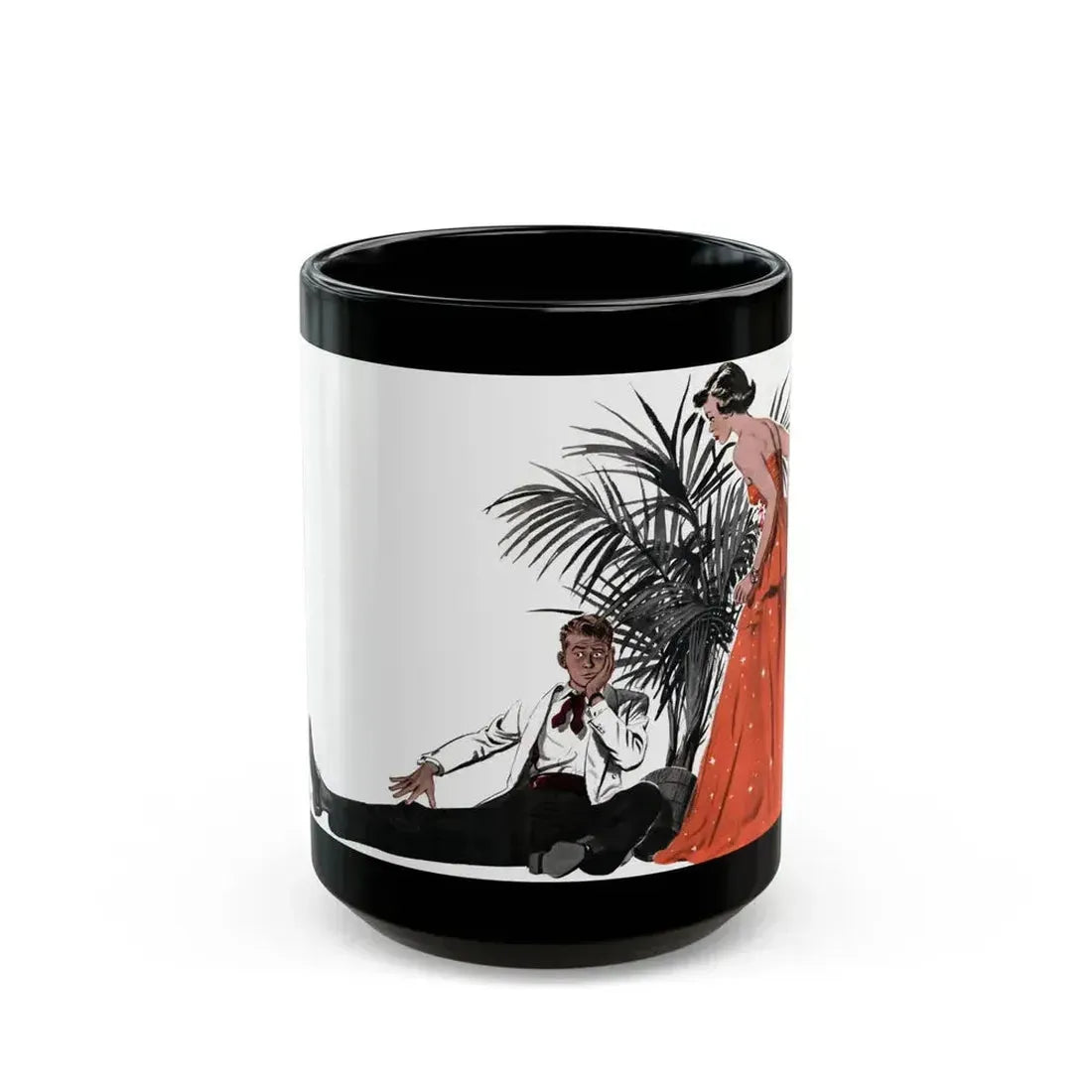 A Spring Motif, Collier's, April 12, 1952 - Black Coffee Mug 15oz - Go Mug Yourself