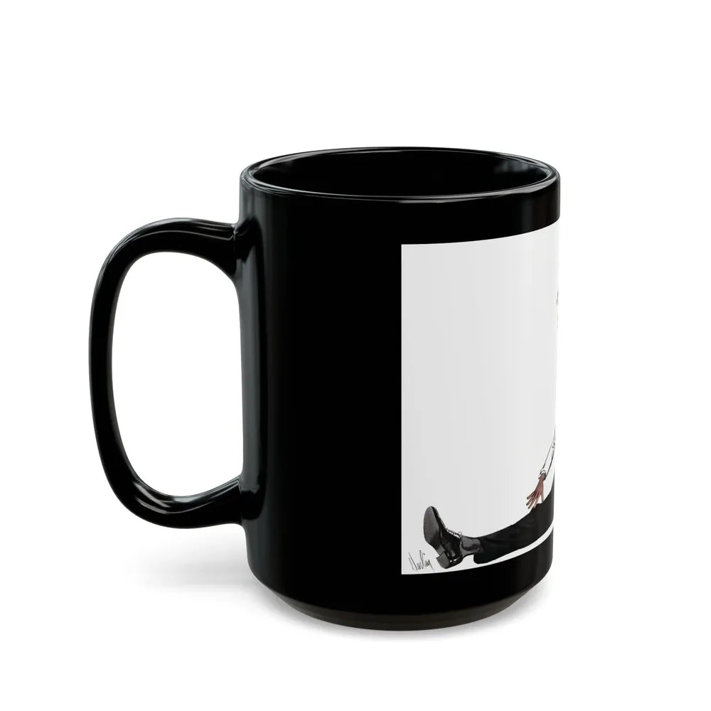 A Spring Motif, Collier's, April 12, 1952 - Black Coffee Mug-Go Mug Yourself