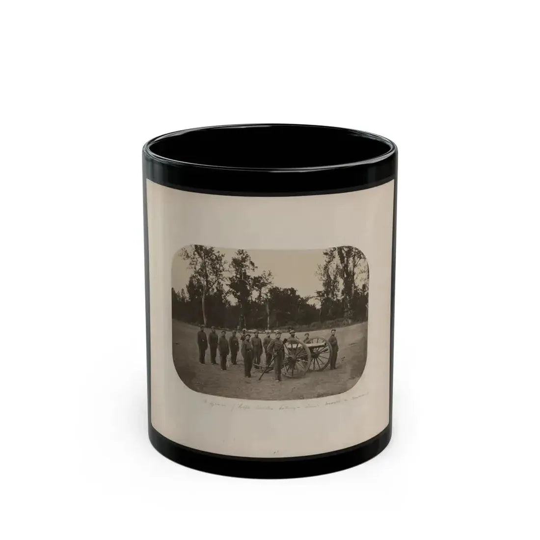 A Squad Of Capt. Smith's Battery - Lieut. Woods In Command (U.S. Civil War) Black Coffee Mug 11oz - Go Mug Yourself