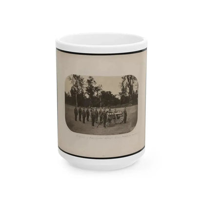 A Squad Of Capt. Smith's Battery - Lieut. Woods In Command (U.S. Civil War) White Coffee Mug 15oz - Go Mug Yourself