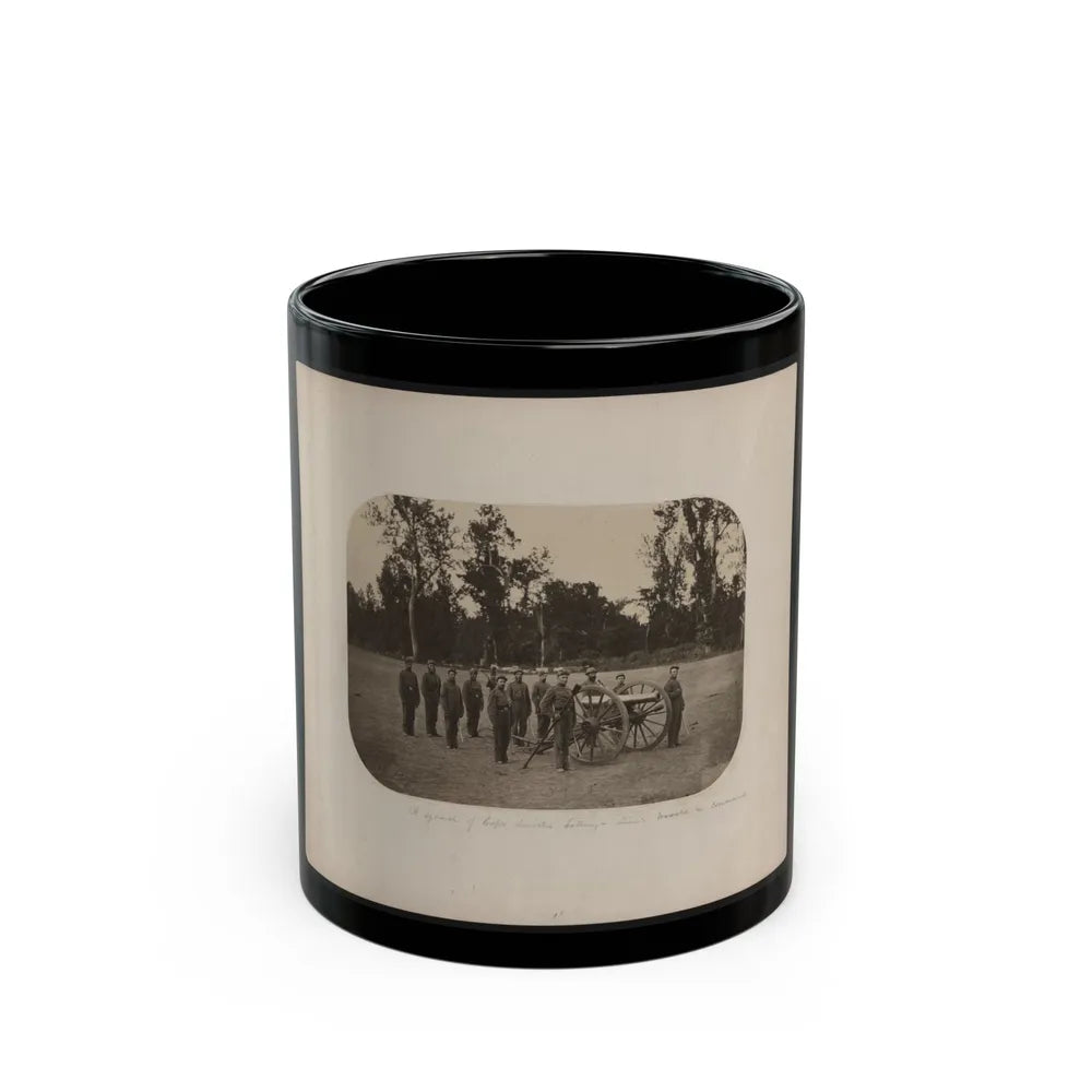 A Squad Of Capt. Smith's Battery - Lieut. Woods In Command (U.S. Civil War) Black Coffee Mug-11oz-Go Mug Yourself