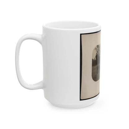 A Squad Of Capt. Smith's Battery - Lieut. Woods In Command (U.S. Civil War) White Coffee Mug-Go Mug Yourself