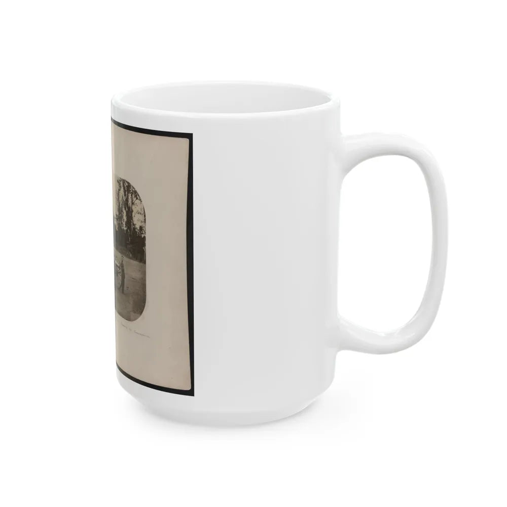 A Squad Of Capt. Smith's Battery - Lieut. Woods In Command (U.S. Civil War) White Coffee Mug-Go Mug Yourself