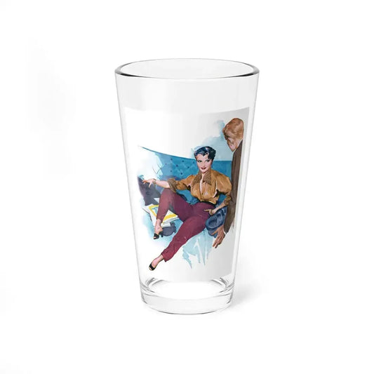 A Star Comes Home by Simon Penn, Woman's Own, 1955 (Magazine Illustration) Pint Glass 16oz 16oz - Go Mug Yourself