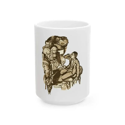A Star Found Love by Eric Wood, Film Pictorial magazine, 1934 - White Coffee Mug 15oz - Go Mug Yourself