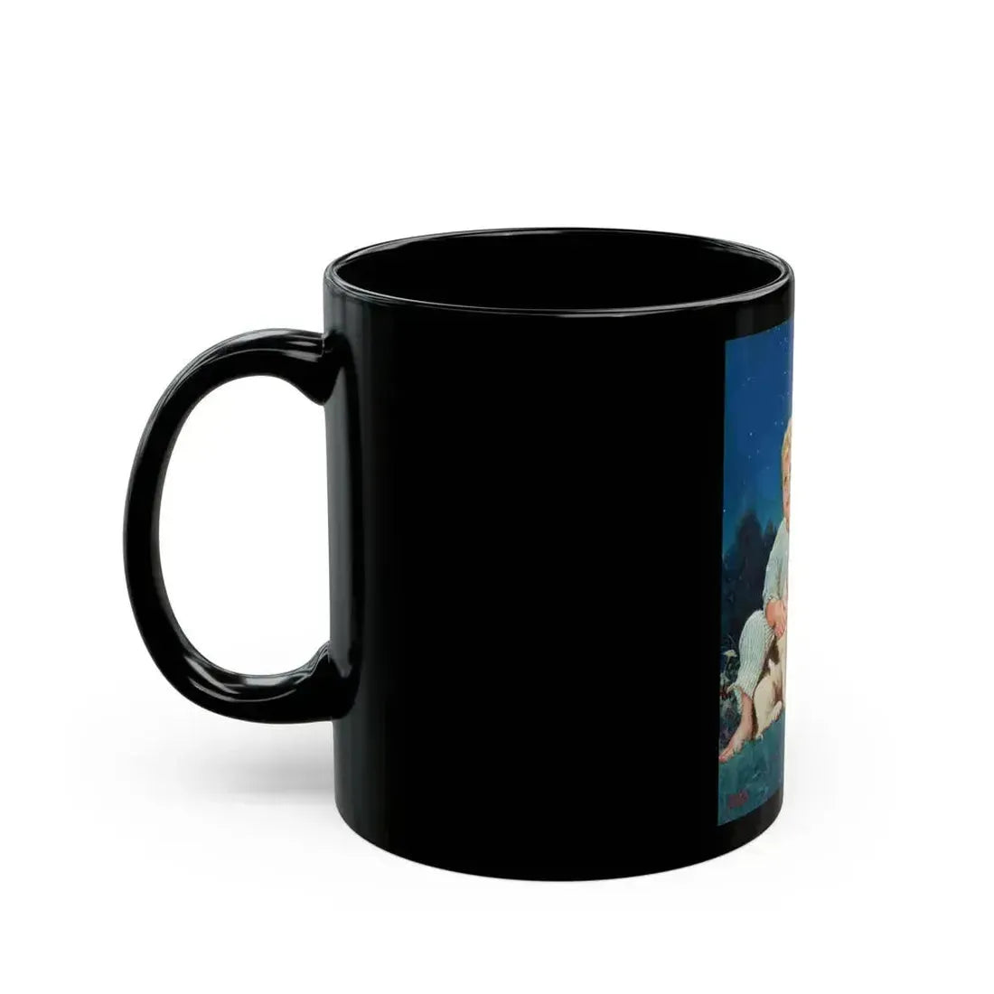 A Starry Night, advertising illustration for Hoover Company, 1937 - Black Coffee Mug - Go Mug Yourself