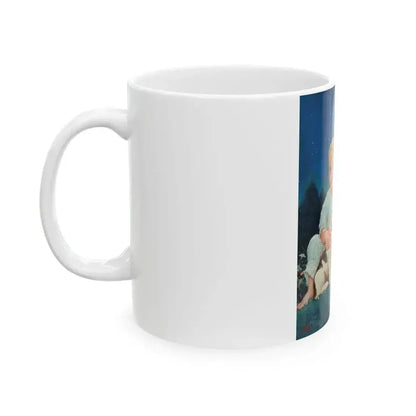 A Starry Night, advertising illustration for Hoover Company, 1937 - White Coffee Mug - Go Mug Yourself