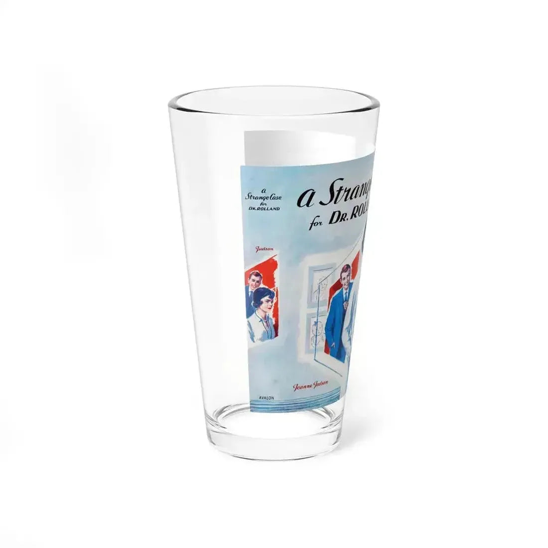 A Strange Case for Dr. Rolland by Jeanne Judson, Dustjacket (Avalon Books, 1971) - Pint Glass 16oz - Go Mug Yourself