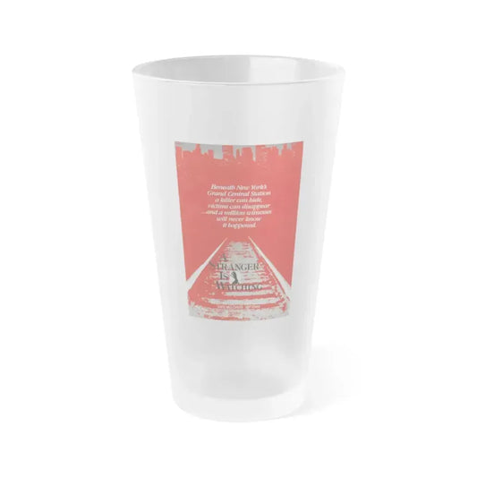 A STRANGER IS WATCHING 1982 Movie Poster - Frosted Pint Glass 16oz 16oz Frosted - Go Mug Yourself