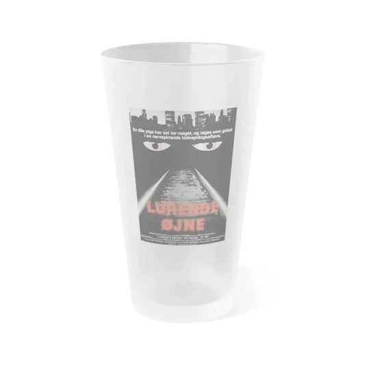 A STRANGER IS WATCHING (DANISH) 1982 Movie Poster - Frosted Pint Glass 16oz 16oz Frosted - Go Mug Yourself