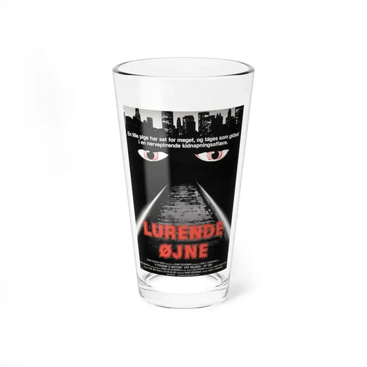 A STRANGER IS WATCHING (DANISH) 1982 Movie Poster - Pint Glass 16oz 16oz - Go Mug Yourself