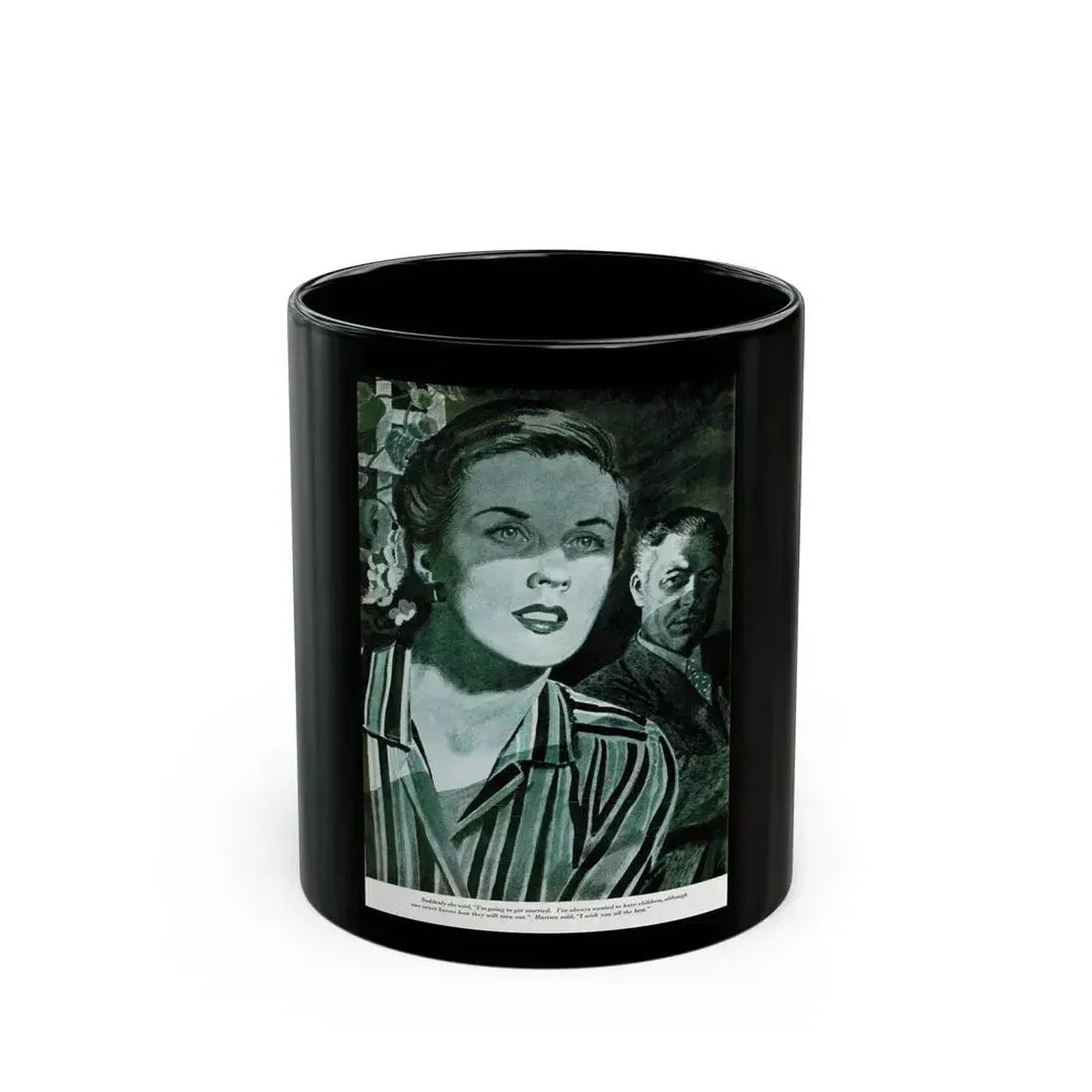 A Stranger To His Son, Redbook, February 1947 - Black Coffee Mug 11oz - Go Mug Yourself