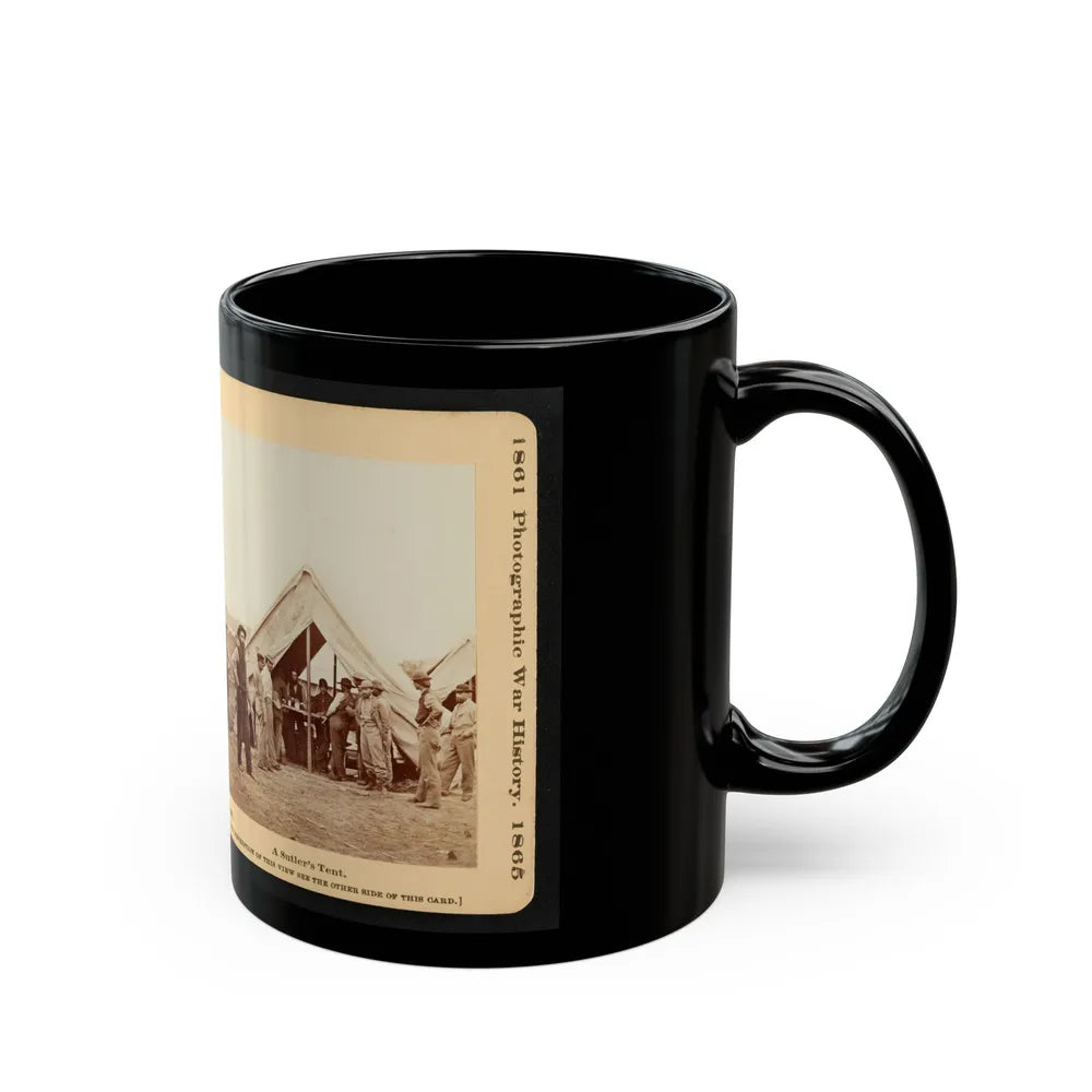 A Sutler's Tent (U.S. Civil War) Black Coffee Mug-Go Mug Yourself