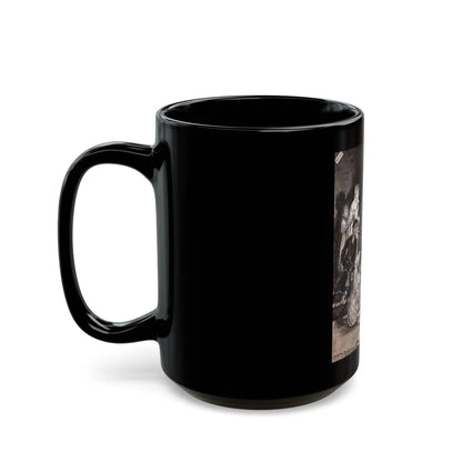 A Tale Under Candlelight, The Century Illustrated Monthly, 1882 - Black Coffee Mug-Go Mug Yourself