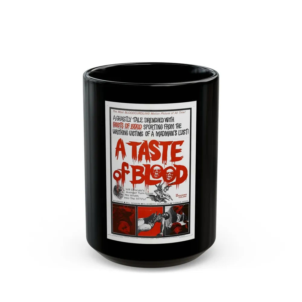 A TASTE OF BLOOD 1967 Movie Poster - Black Coffee Mug-15oz-Go Mug Yourself