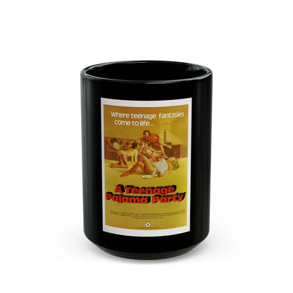 A TEENAGE PAJAMA PARTY 1977 Movie Poster - Black Coffee Mug-15oz-Go Mug Yourself