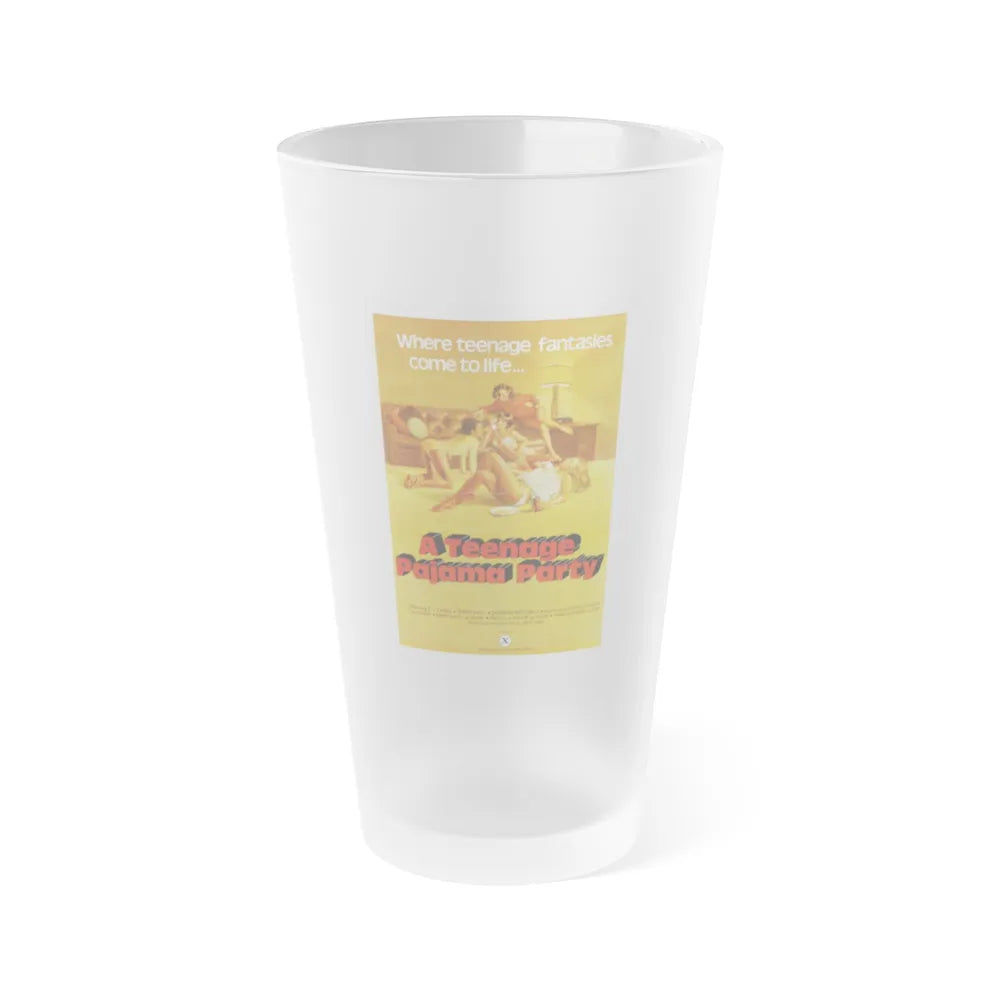 A TEENAGE PAJAMA PARTY 1977 Movie Poster - Frosted Pint Glass 16oz-16oz-Frosted-Go Mug Yourself