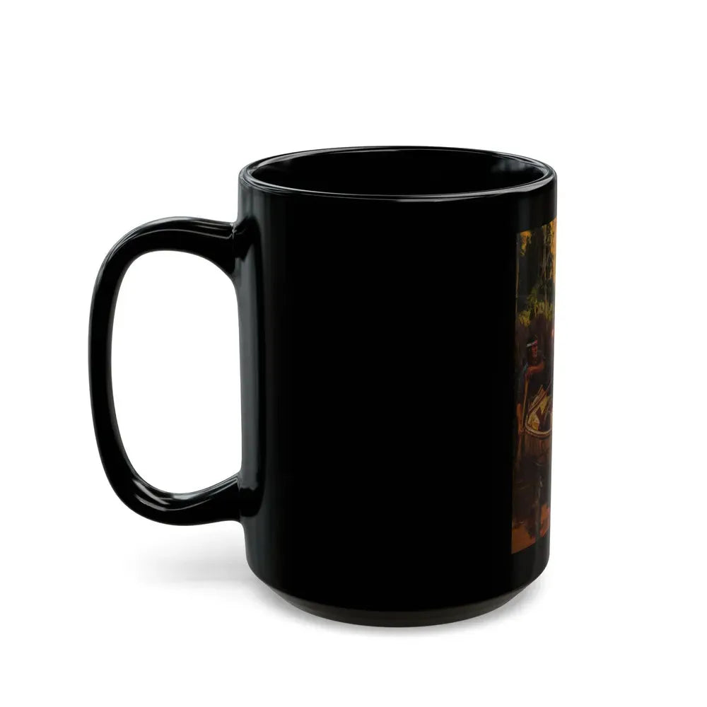 A Tense Moment, probable Field and Stream magazine cover - Black Coffee Mug - Go Mug Yourself