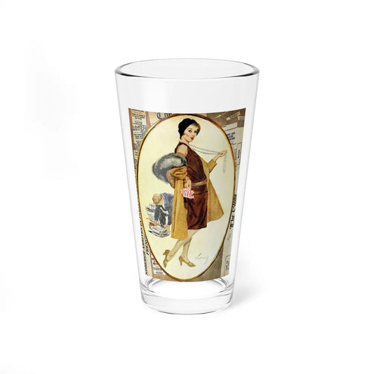 A Thank You To Cleo Warrell, Good Housekeeping, March 1958 (Magazine Illustration) Pint Glass 16oz-16oz-Go Mug Yourself