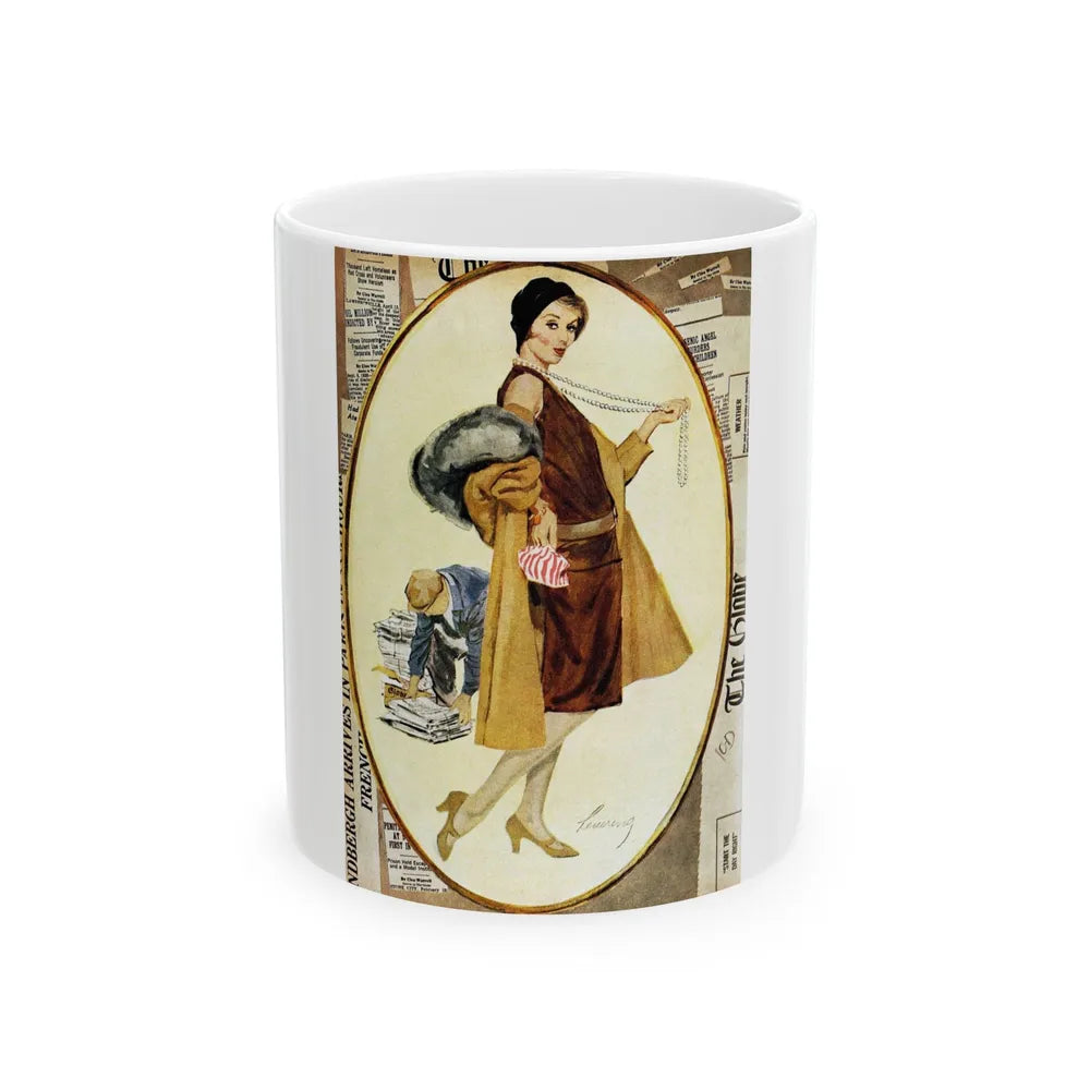 A Thank You To Cleo Warrell, Good Housekeeping, March 1958 - White Coffee Mug-11oz-Go Mug Yourself