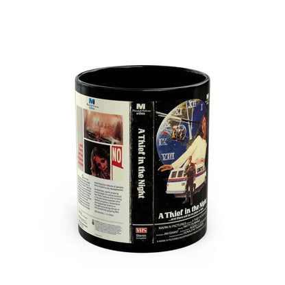 A THIEF IN THE NIGHT (VHS COVER) - Black Coffee Mug 11oz - Go Mug Yourself
