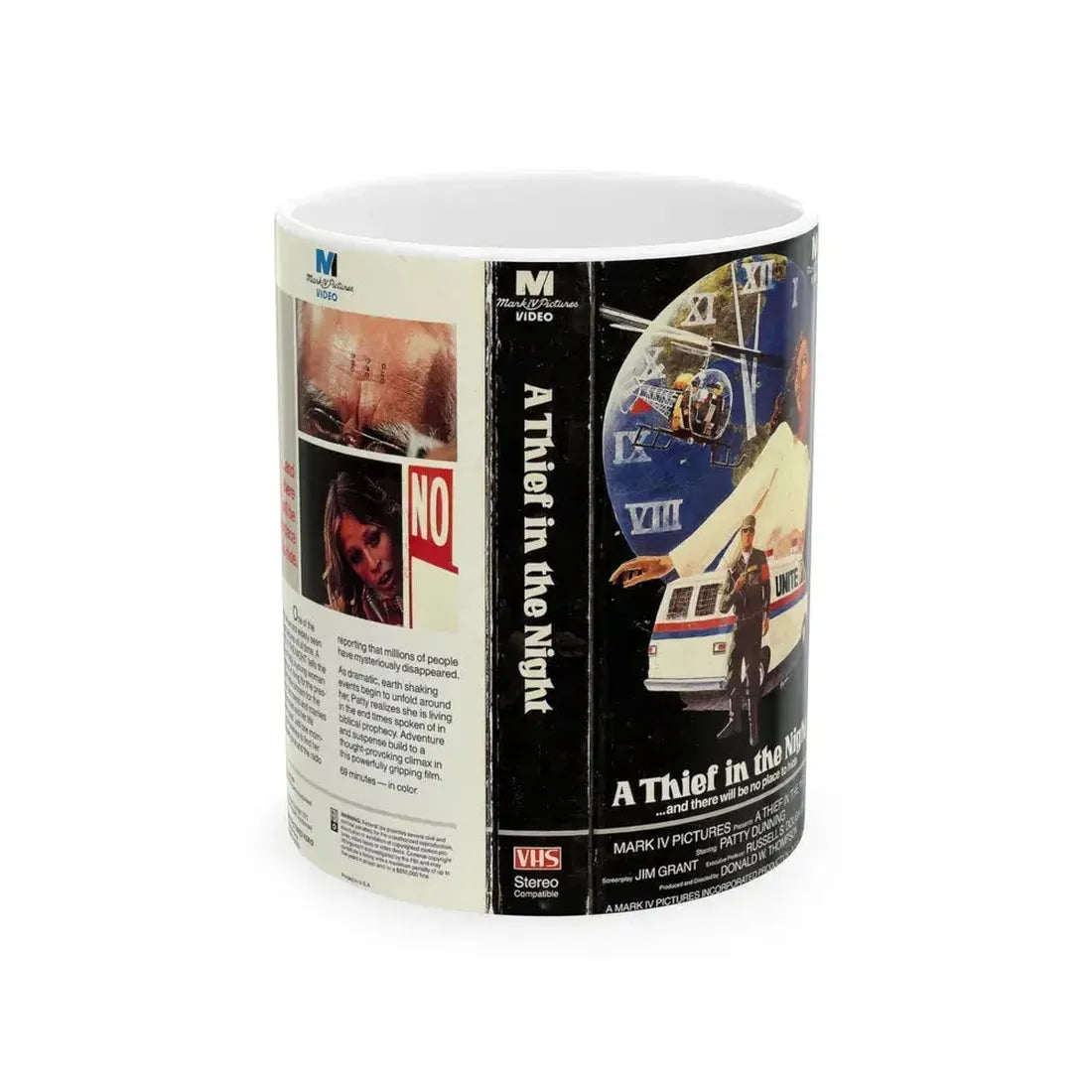 A THIEF IN THE NIGHT (VHS COVER) - White Coffee Mug 11oz - Go Mug Yourself