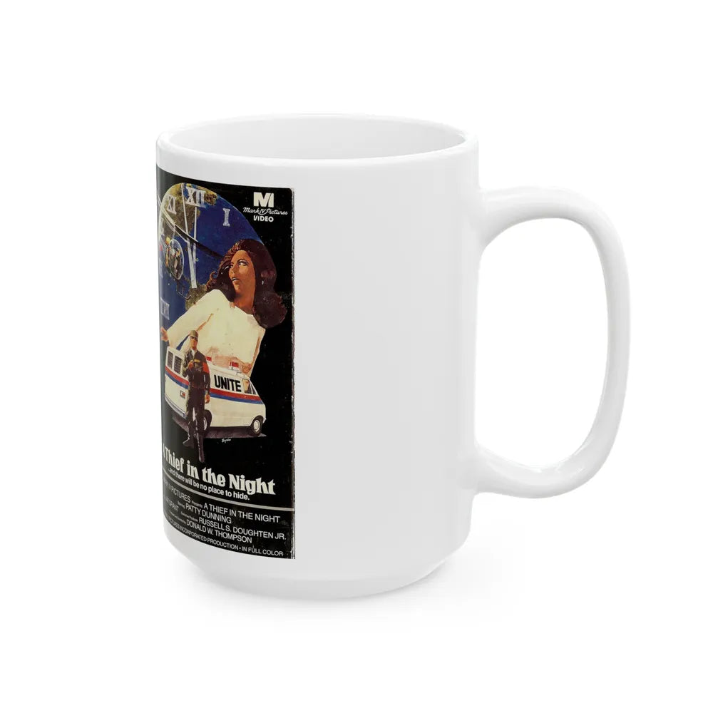 A THIEF IN THE NIGHT (VHS COVER) - White Coffee Mug-Go Mug Yourself