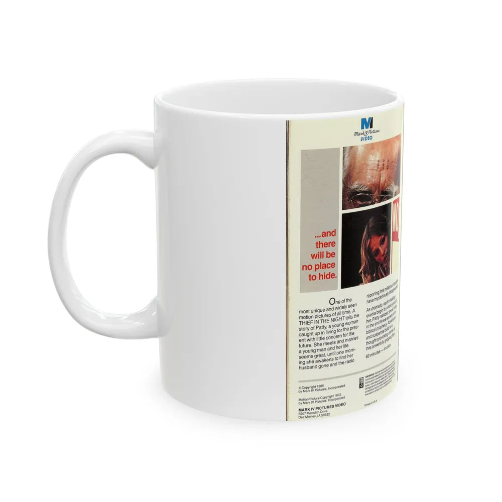 A THIEF IN THE NIGHT (VHS COVER) - White Coffee Mug-Go Mug Yourself