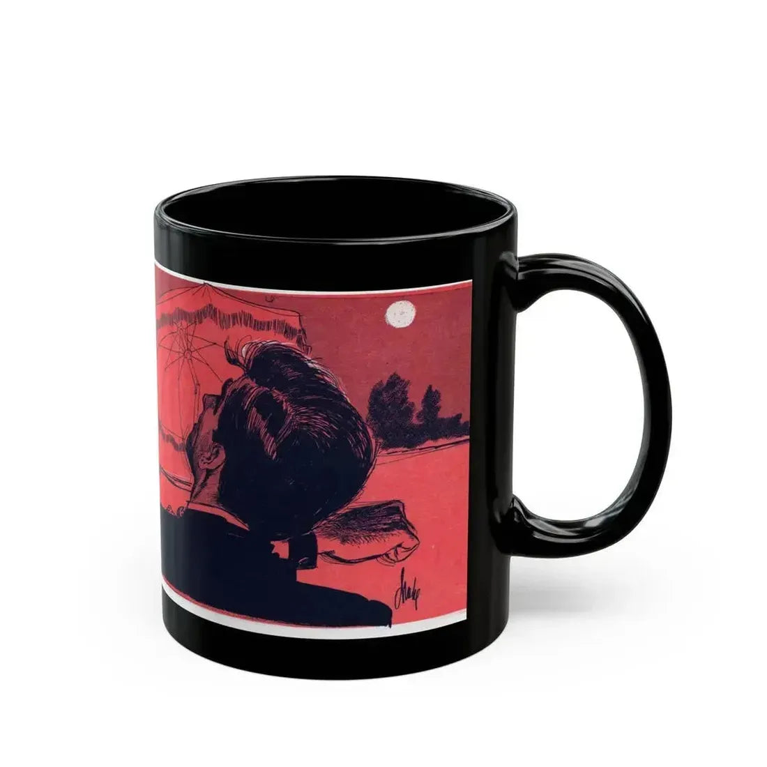 A Time of Evil (1), Bluebook, March 1954 - Black Coffee Mug - Go Mug Yourself