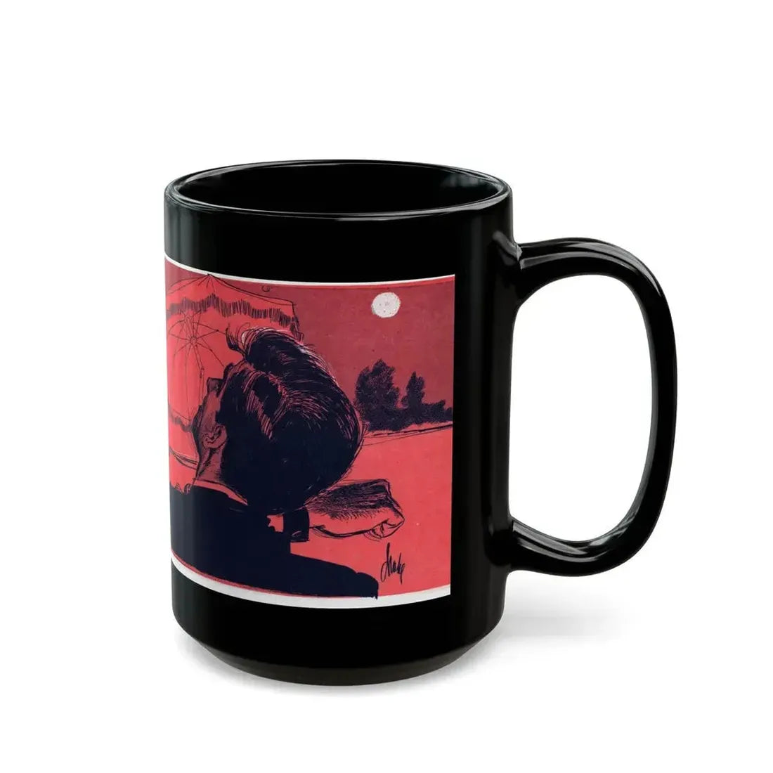 A Time of Evil (1), Bluebook, March 1954 - Black Coffee Mug - Go Mug Yourself