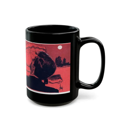 A Time of Evil (1), Bluebook, March 1954 - Black Coffee Mug - Go Mug Yourself