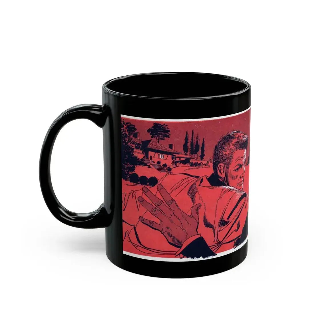 A Time of Evil (1), Bluebook, March 1954 - Black Coffee Mug - Go Mug Yourself