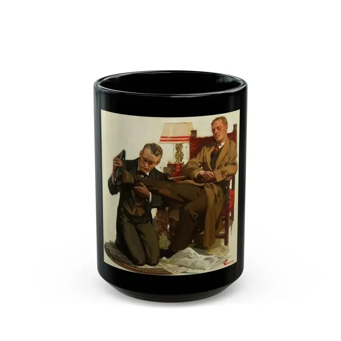 A Tired Gentleman - Black Coffee Mug 15oz - Go Mug Yourself