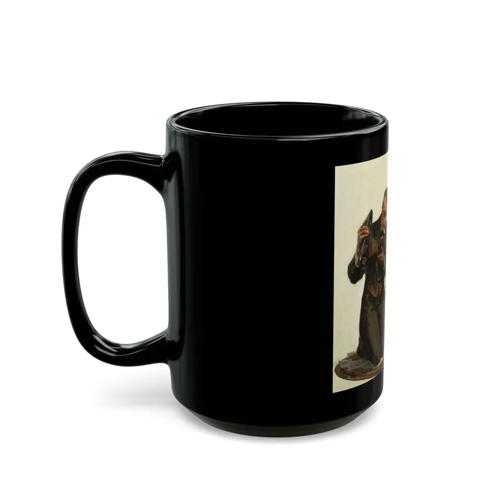 A Tired Gentleman - Black Coffee Mug-Go Mug Yourself