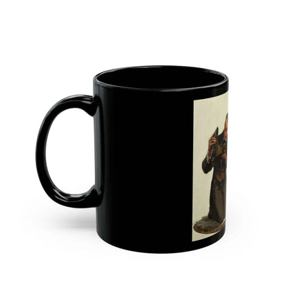 A Tired Gentleman - Black Coffee Mug-Go Mug Yourself