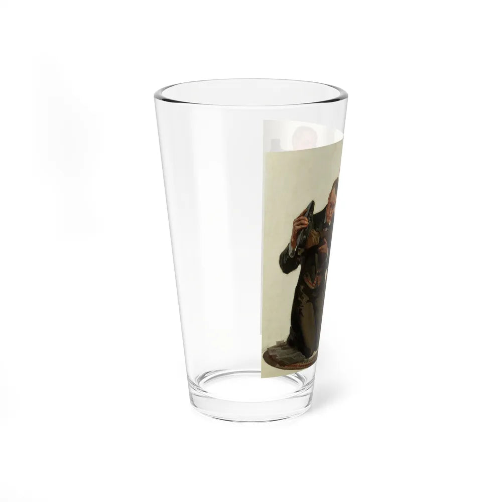 A Tired Gentleman (Magazine Illustration) Pint Glass 16oz-Go Mug Yourself