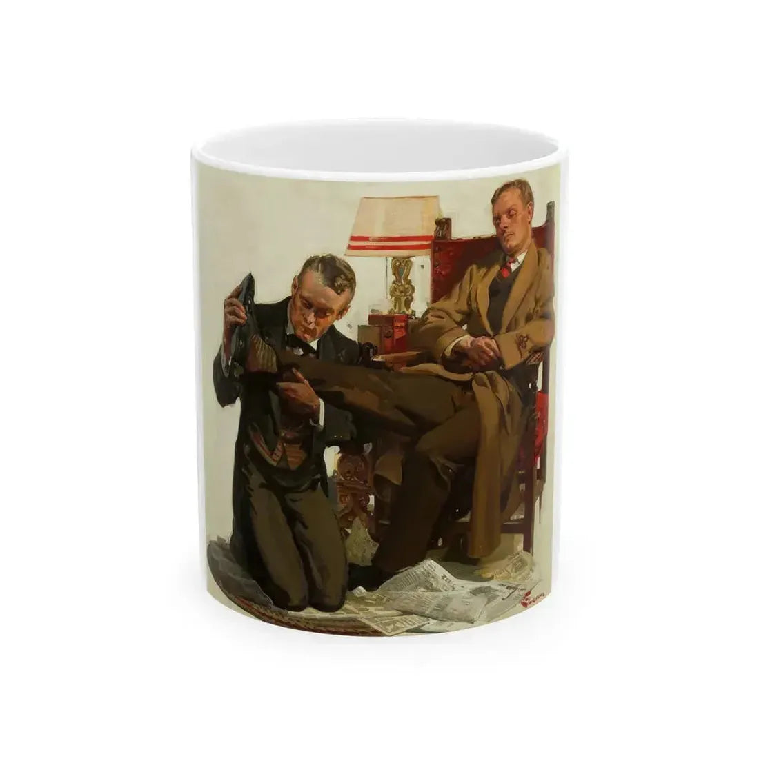 A Tired Gentleman - White Coffee Mug 11oz - Go Mug Yourself