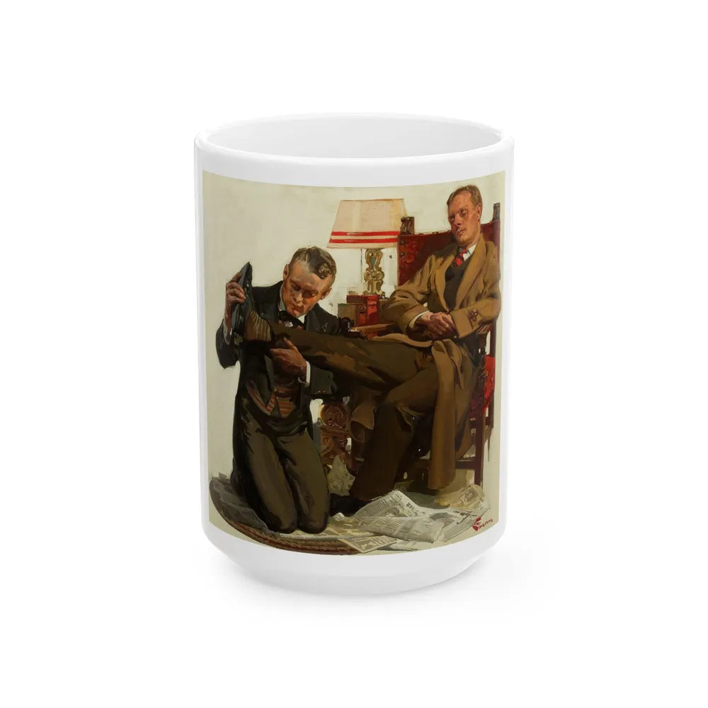 A Tired Gentleman - White Coffee Mug-15oz-Go Mug Yourself