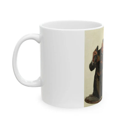 A Tired Gentleman - White Coffee Mug-Go Mug Yourself